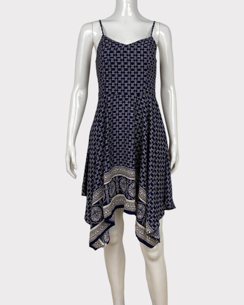 Xhilaration Dark Blue Sleeveless Short Dress (M)