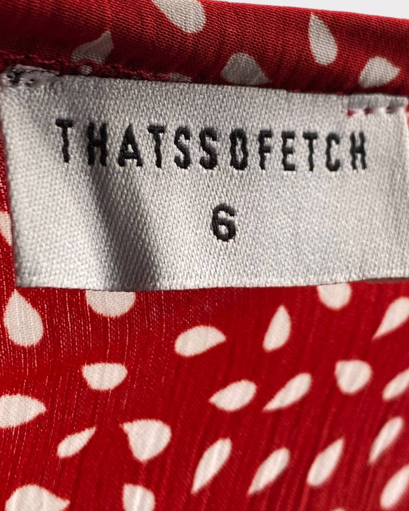 Thatssofetch Red Designed Sleeveless Short Dress (6)