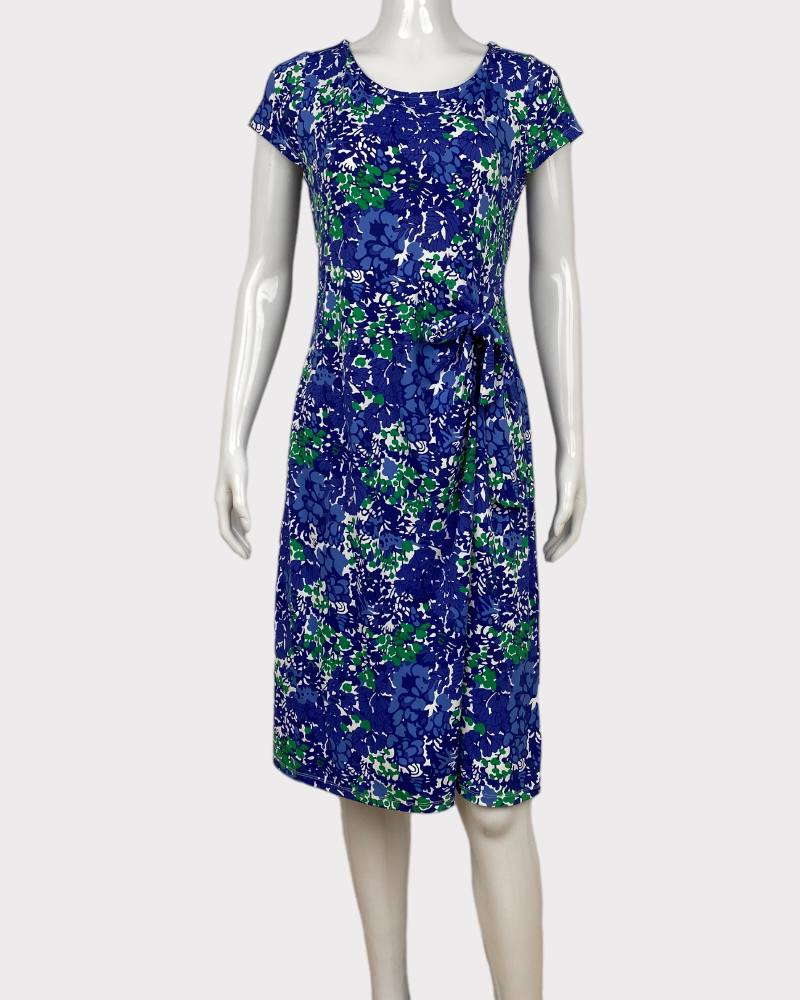 Talbots Blue Floral Short Dress (M)