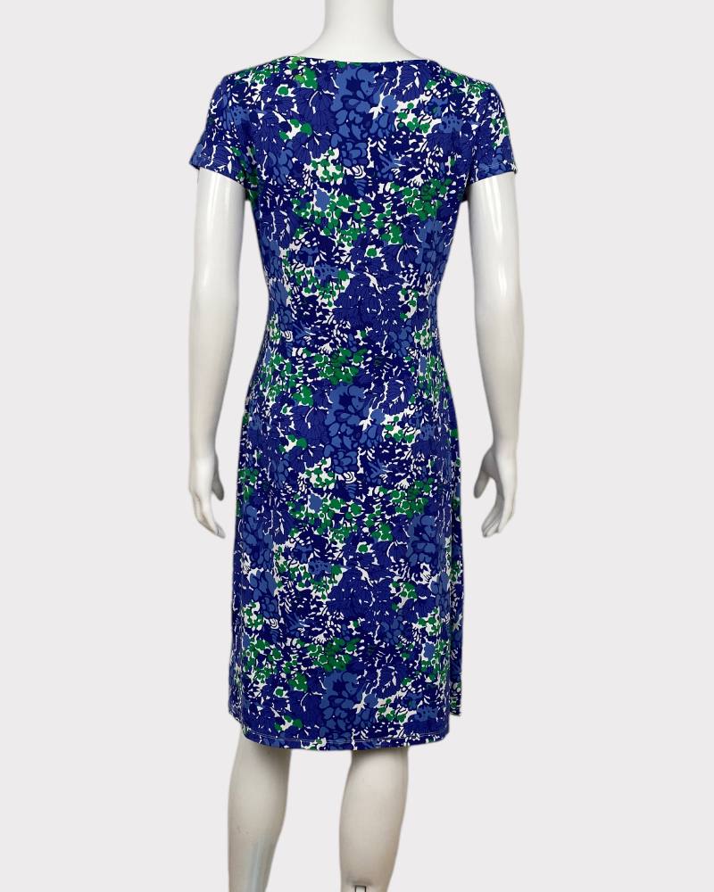 Talbots Blue Floral Short Dress (M)