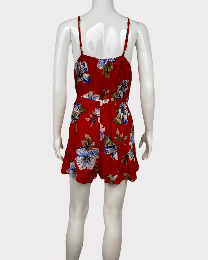 Xhilaration Floral Designed Romper (L)