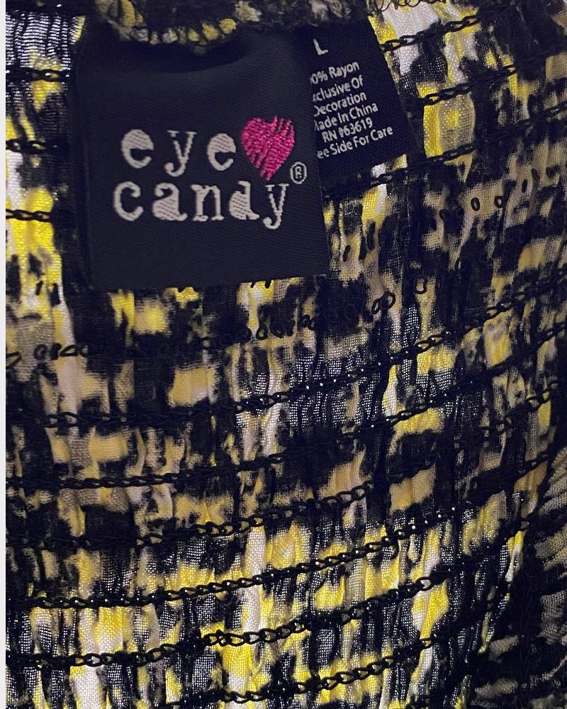 Eye Candy Yellow Designed Jumpsuit (L)