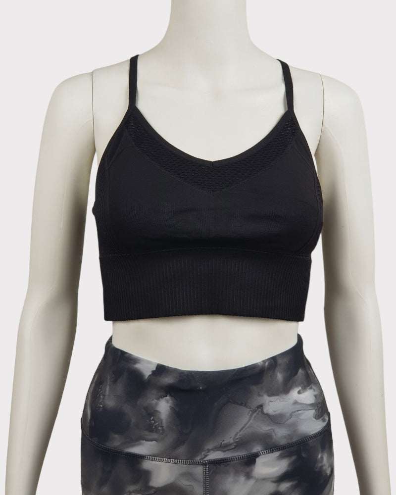 Betsey Jhonson Plain Black Sport Bra