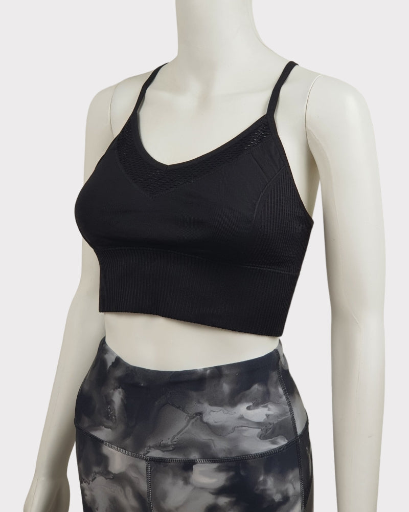 Betsey Jhonson Plain Black Sport Bra