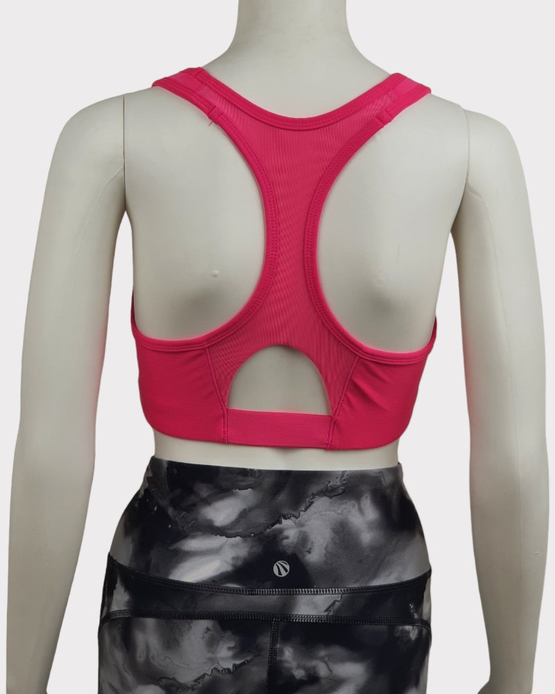 Plain Pink Style Sport Bra