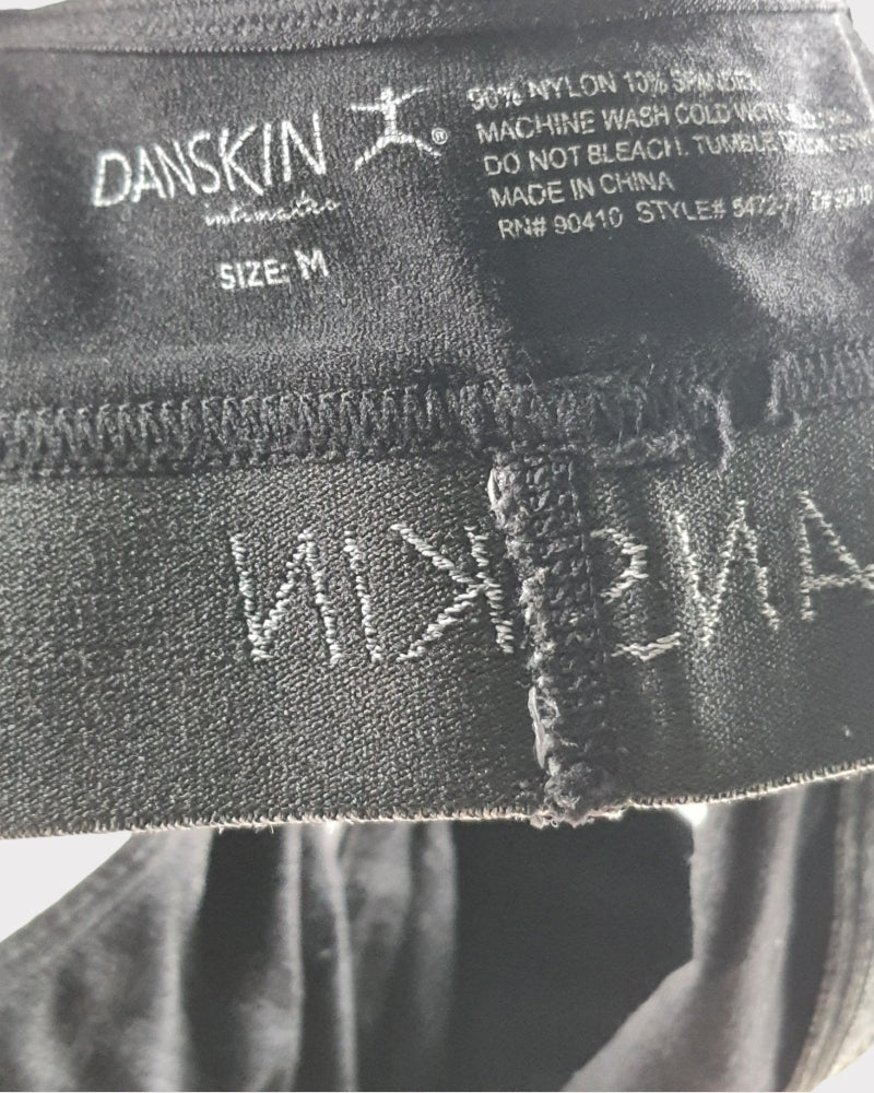 Danskin Plain Black Nylon Sport Bra