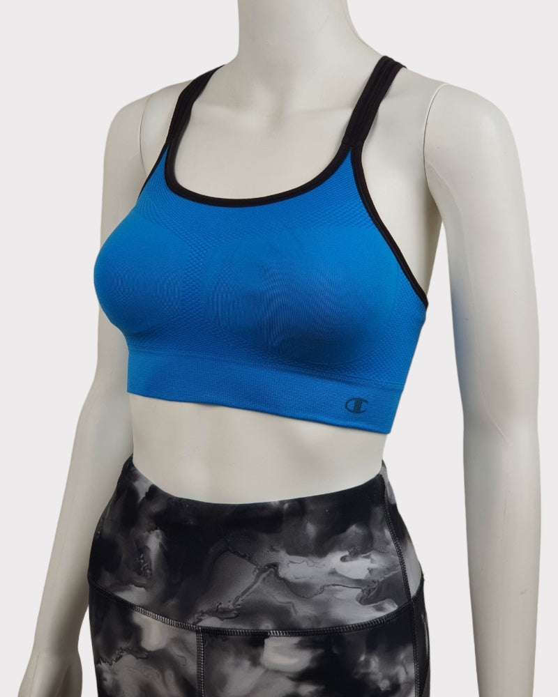 Champion Plain Blue Color Sport Bra