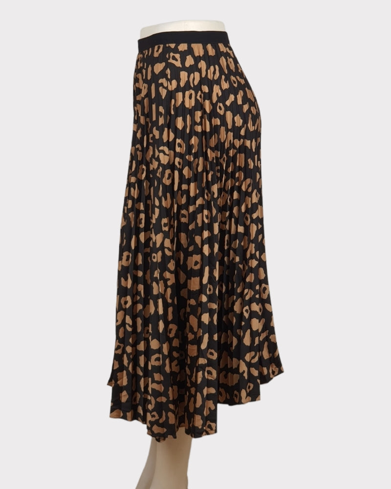 Scoop  Black/Brown Style Ladies Skirt