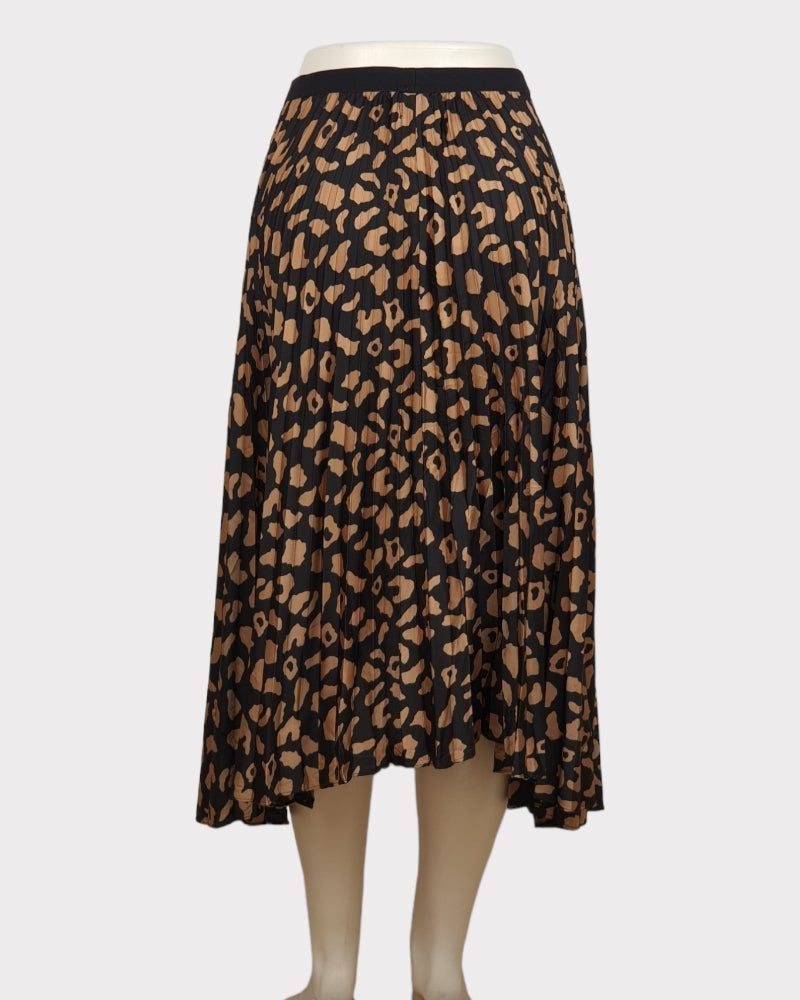 Scoop  Black/Brown Style Ladies Skirt