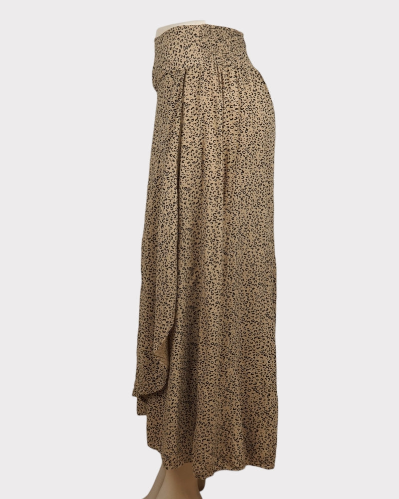 Japna Brown Rayon Ladies Skirt