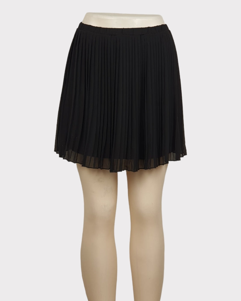 Lily White Plain Sexy Black Skirt