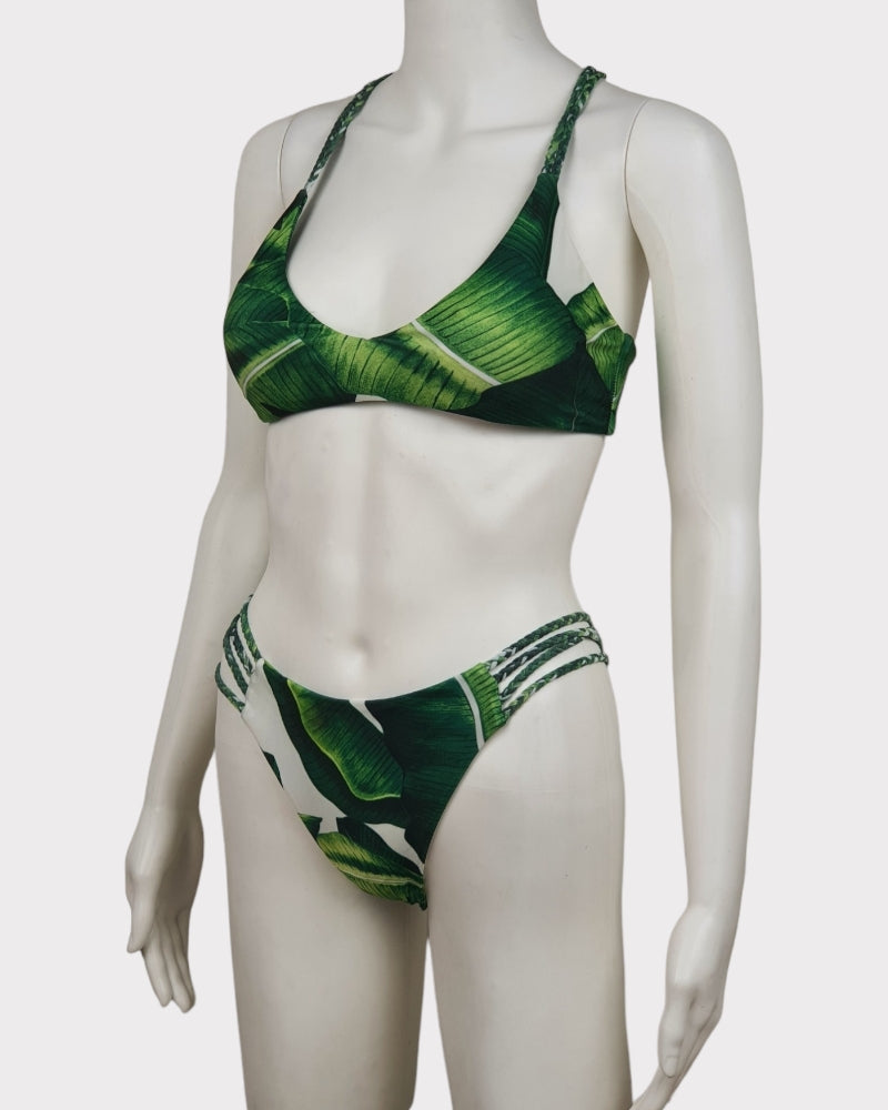 Green Summer Cross Back Swimsuit ( Small )