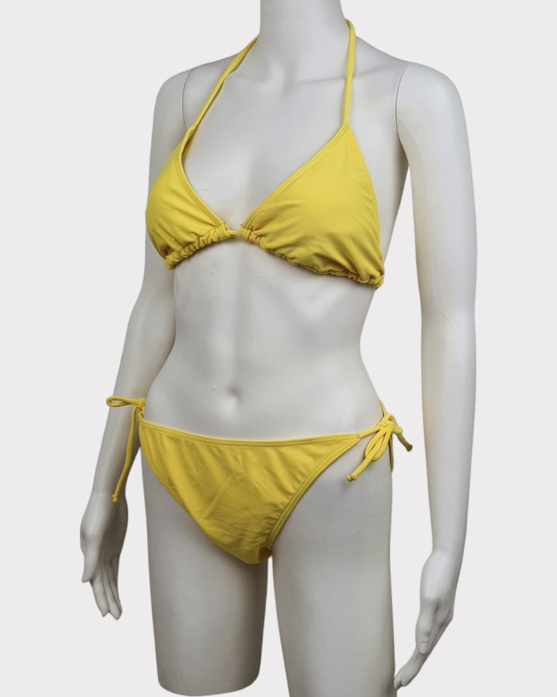 No Bounderies PlainYellow Swimsuit ( Large )