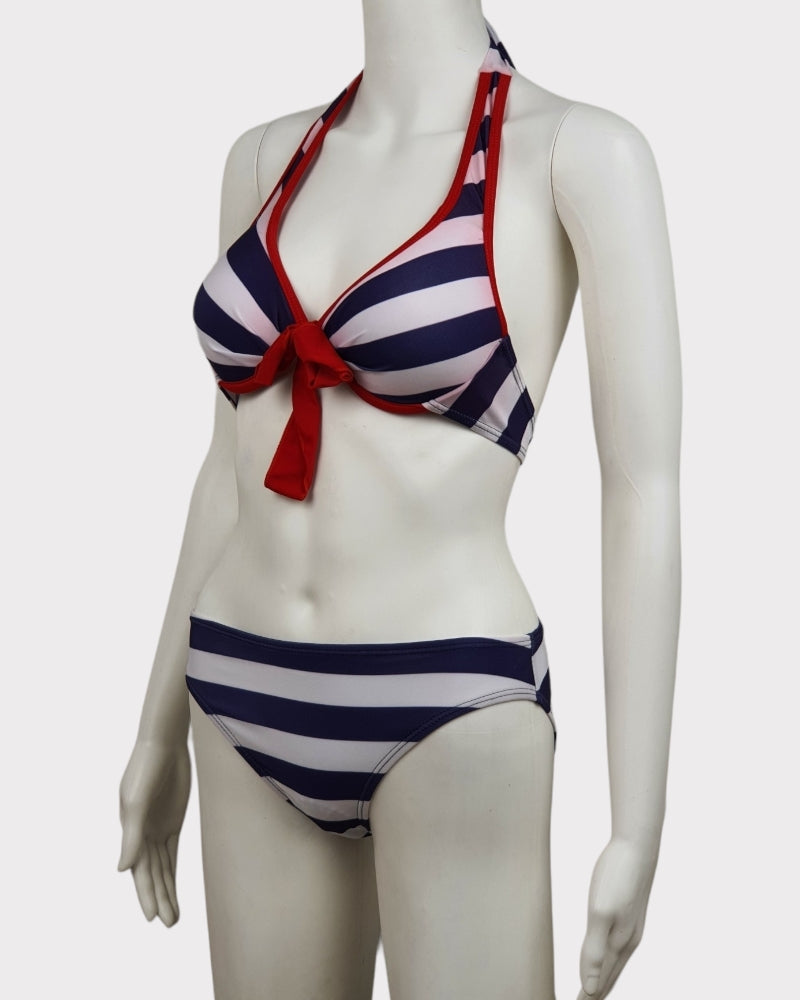 Yijao Red Stripped Swimsuit ( Large )