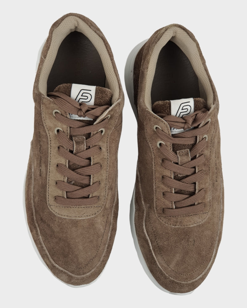 Brown Semi Cotton Men Shoe