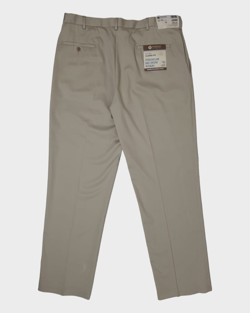 Haggar Clothing Premium Iron Khaki Men Pant ( W36-L32)