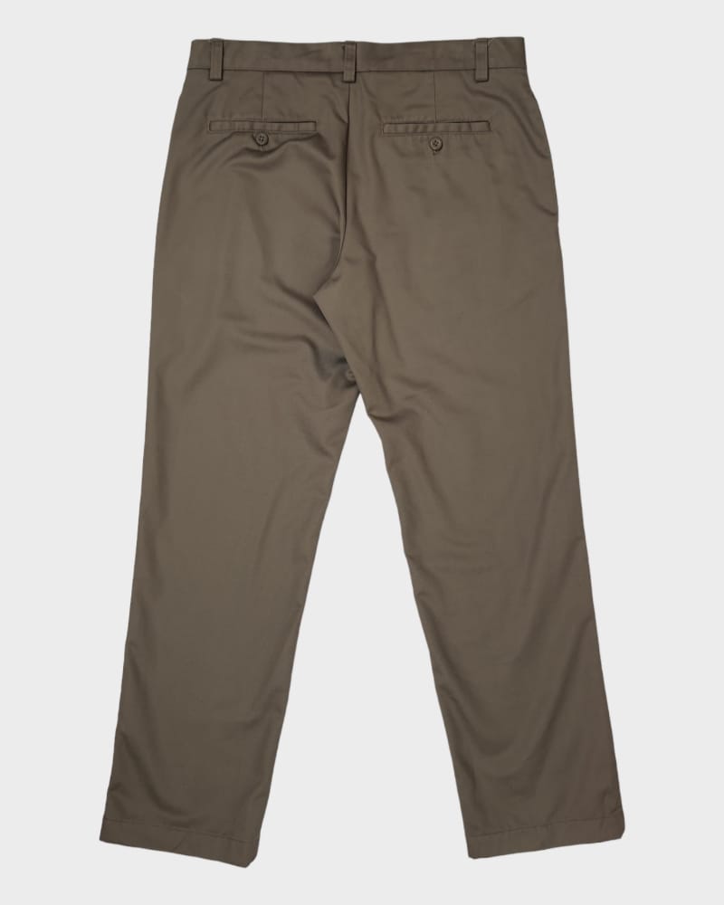 Van Heusen Plain Khaki Color Men Pant ( W32-L30 )