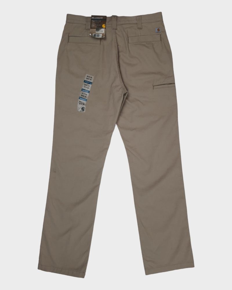 Relaxed Fit Rugged Khaki Men's Pant ( W34-L34 )