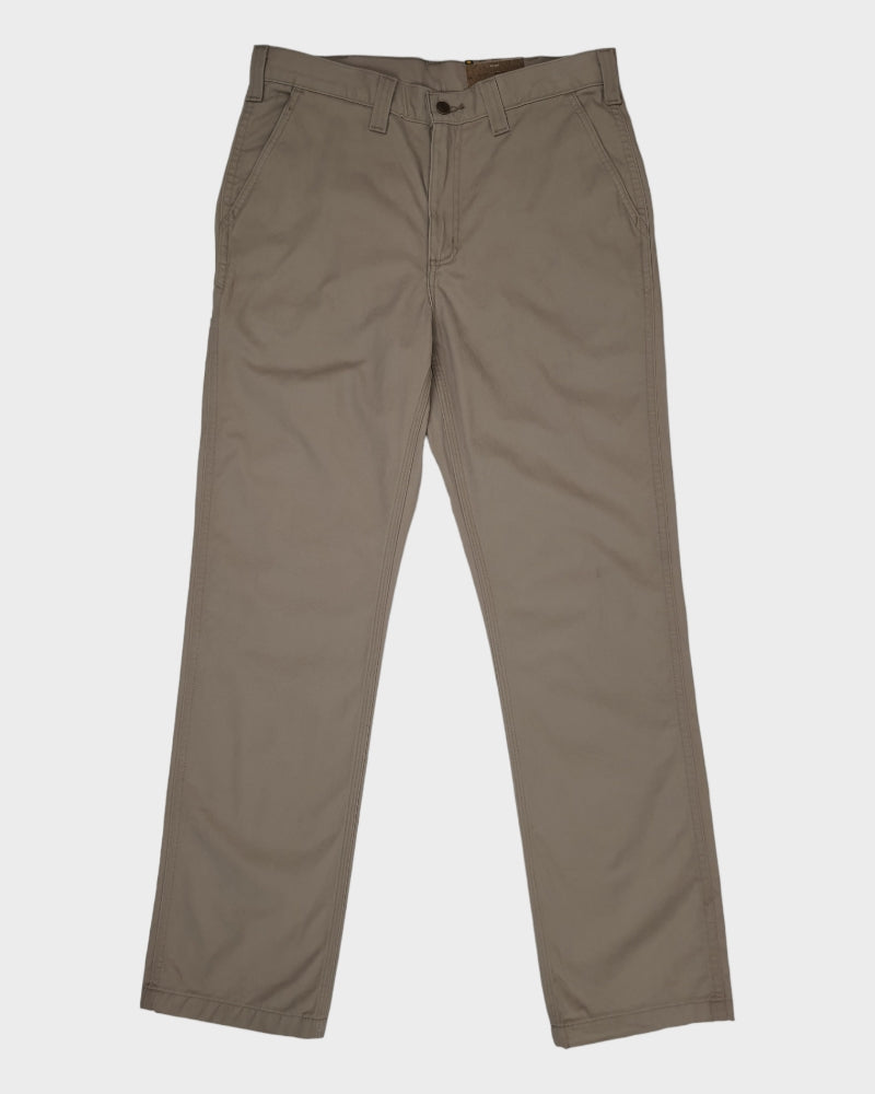 Relaxed Fit Rugged Khaki Men's Pant ( W34-L34 )