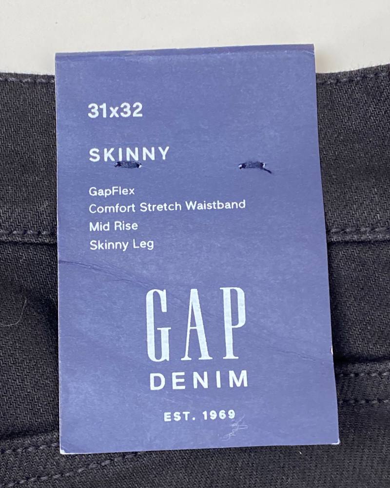 Gap Skinny Black Denim Men's Pant