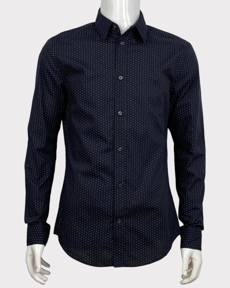 H&M Polka Dots Slim Fit Fabric Shirt