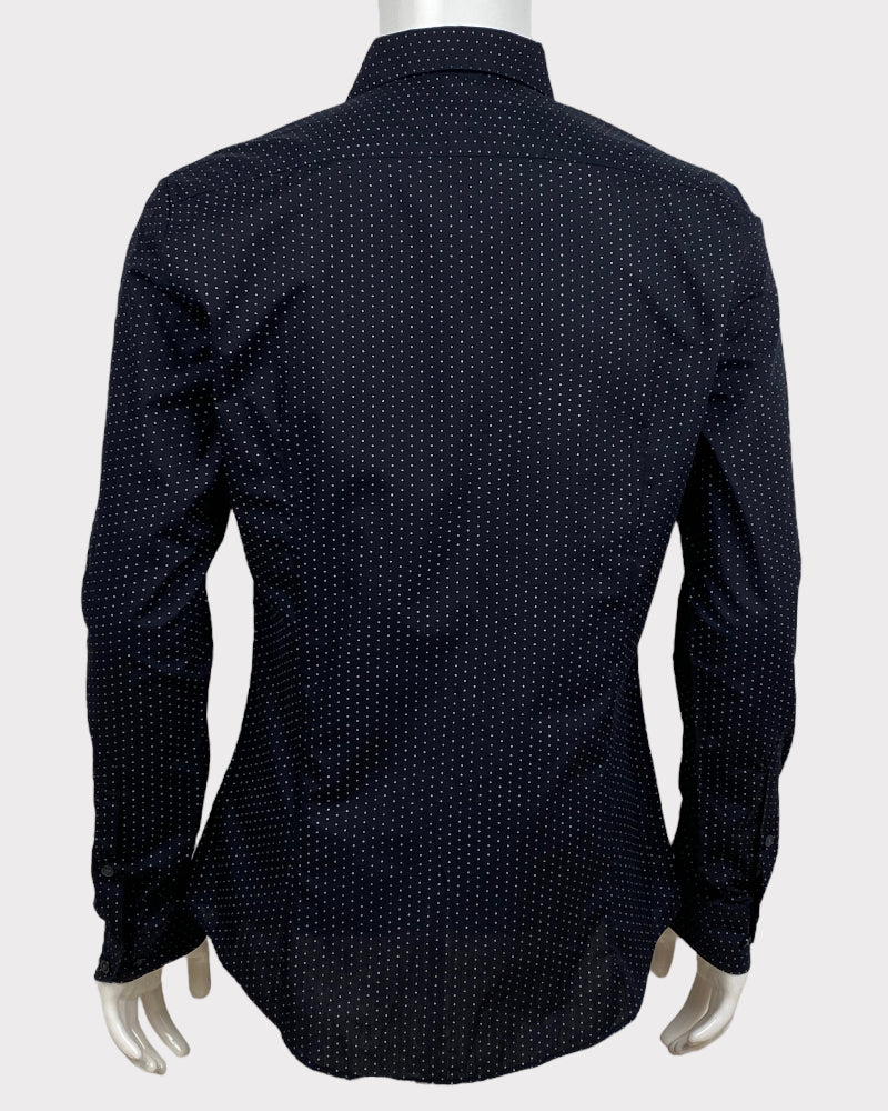 H&M Polka Dots Slim Fit Fabric Shirt