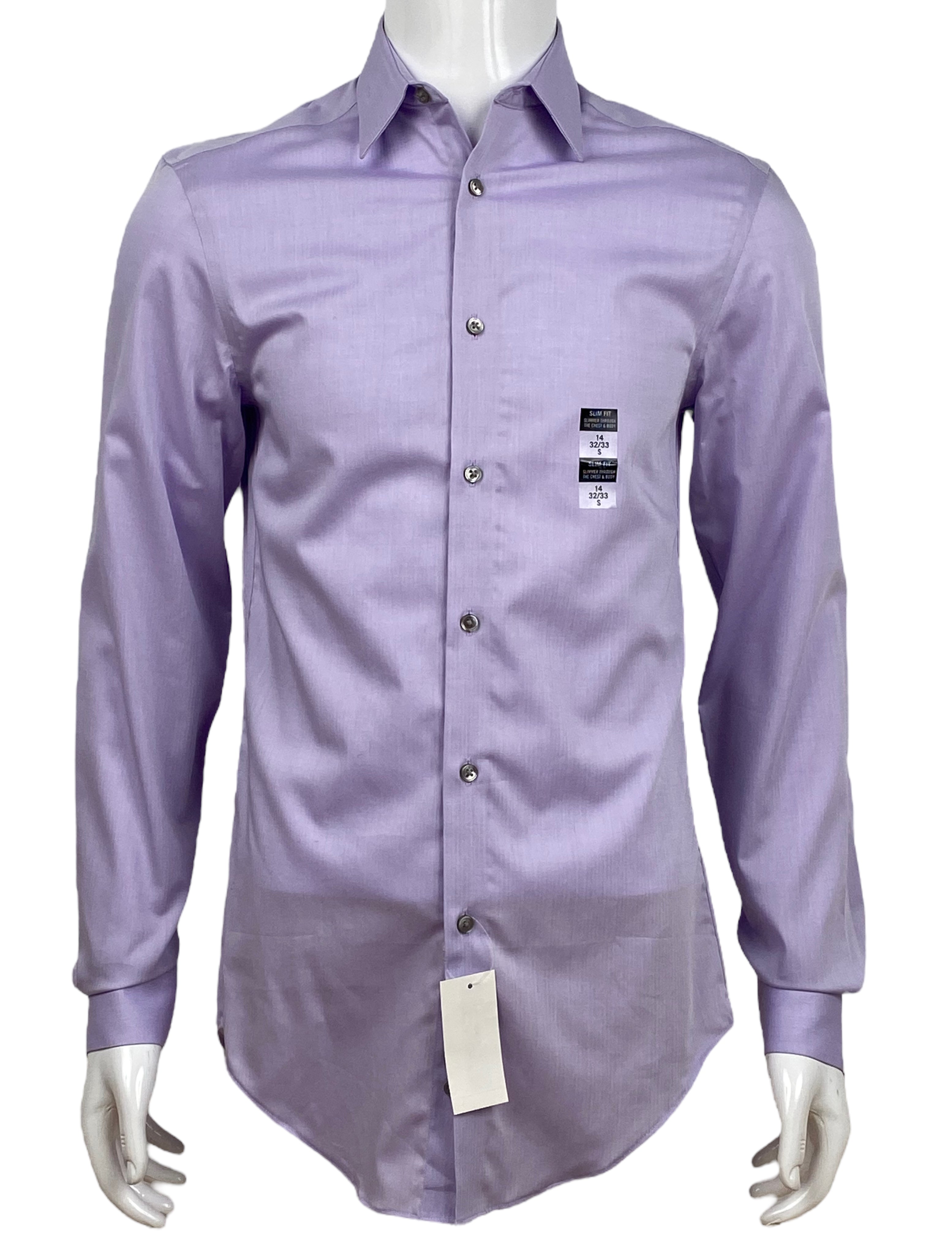 Calvin Klein Slim Fit Purple Shirt