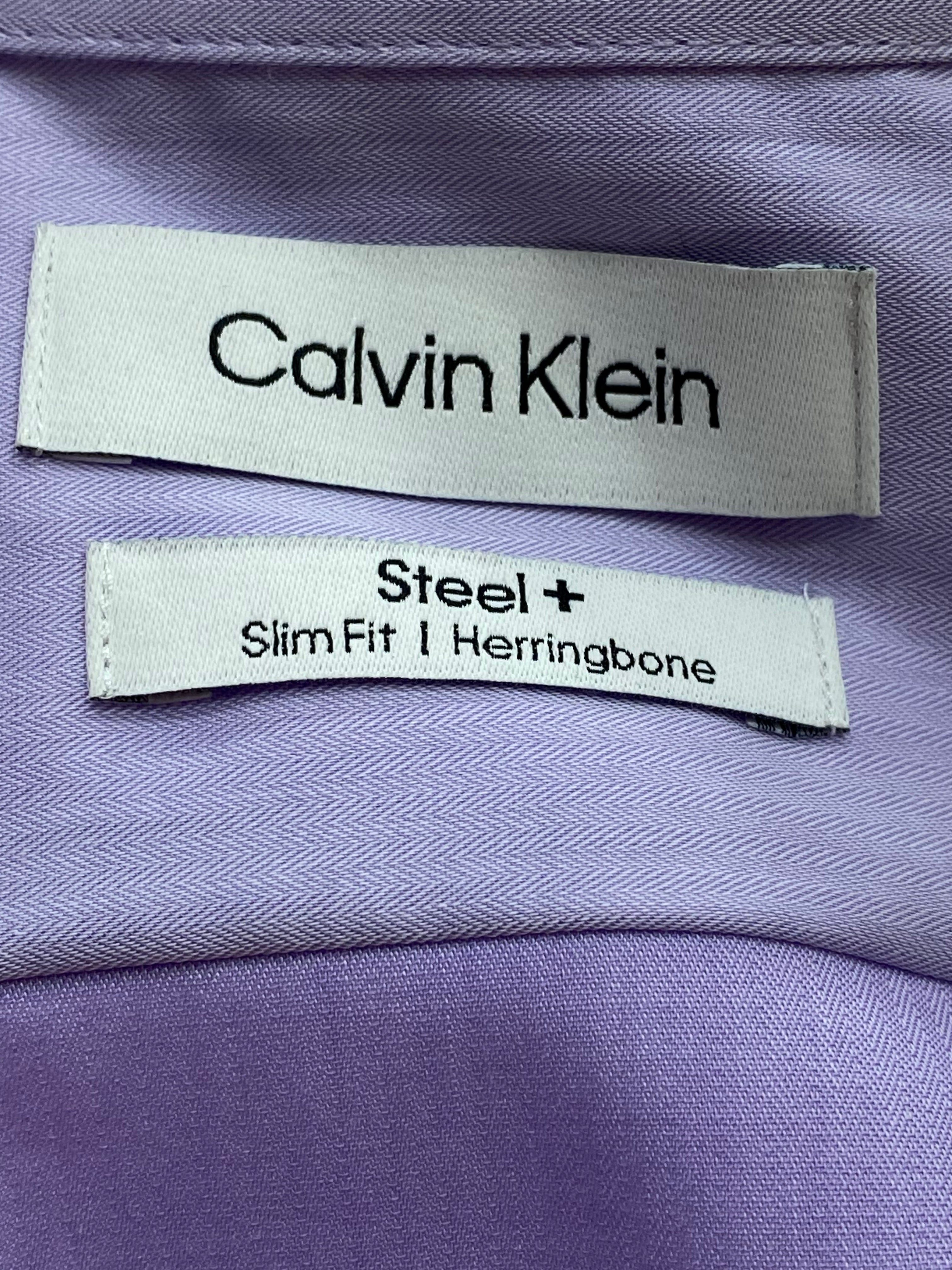 Calvin Klein Slim Fit Purple Shirt