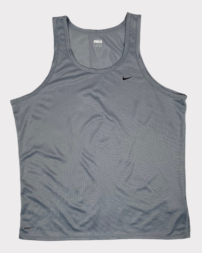 Nike Fit Dry Plain Gray Tank Tops