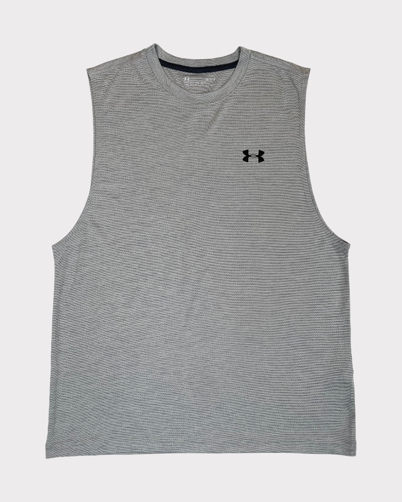 Under Armour Gray Color Men Tank Top