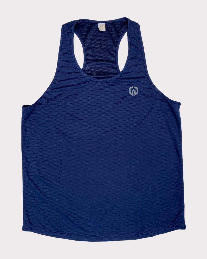 Blue Dri Fit Men Tank Top