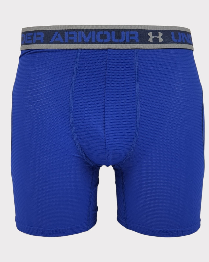 Under Armour  Plain Blue Men Boxer