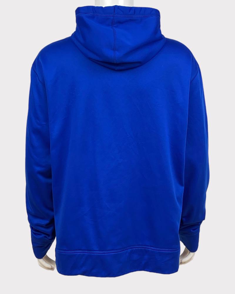 Champion Polyester Blue Hoodie Men Jacket (XL)