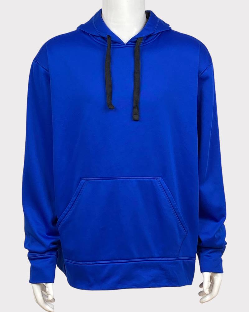 Champion Polyester Blue Hoodie Men Jacket (XL)