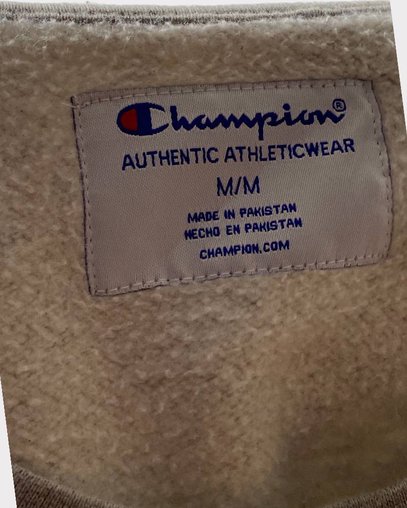 Champion Gray Authentic Round neck Sweatshirt (M)