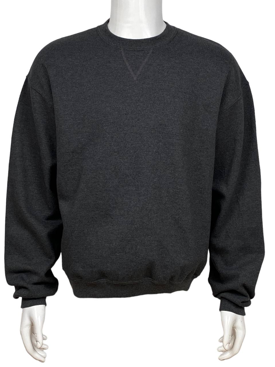 Jerzees Gray Russel Round Neck Sweatshirt ( M )