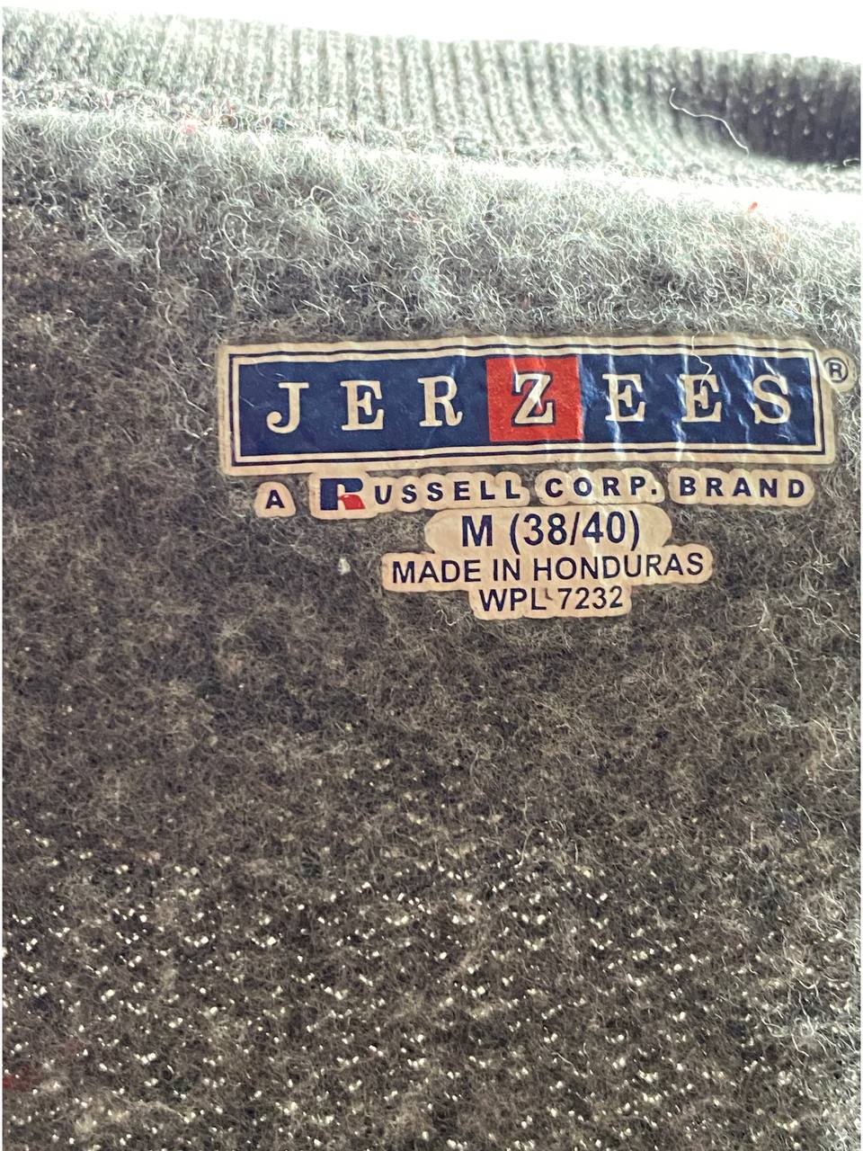 Jerzees Gray Russel Round Neck Sweatshirt ( M )