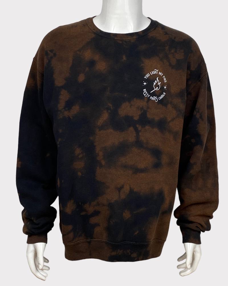 Jerzees Tie Dye Round Neck Sweatshirt ( L )