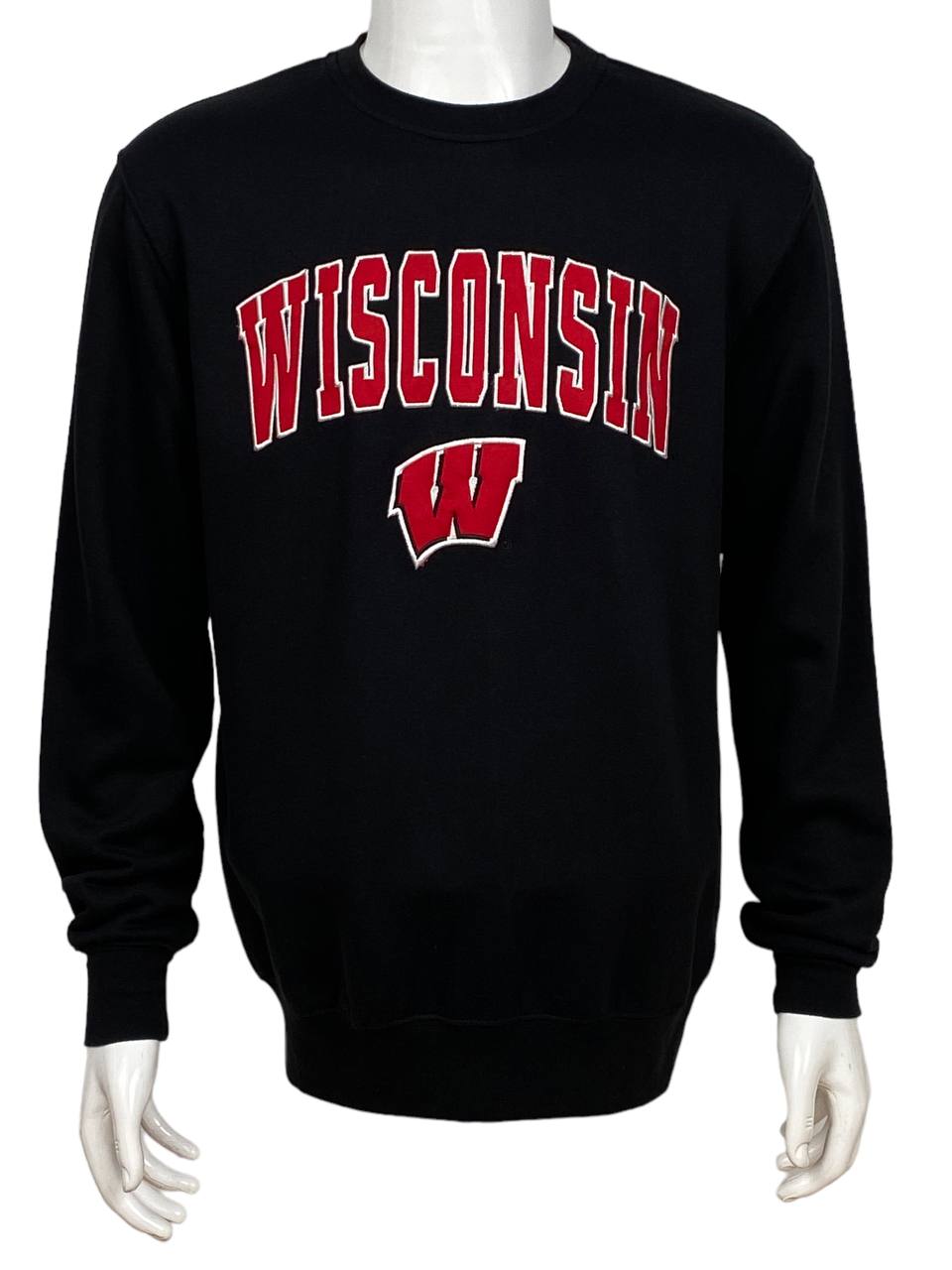 Wisconsin Stadium Black Round Neck Sweatshirt ( L )