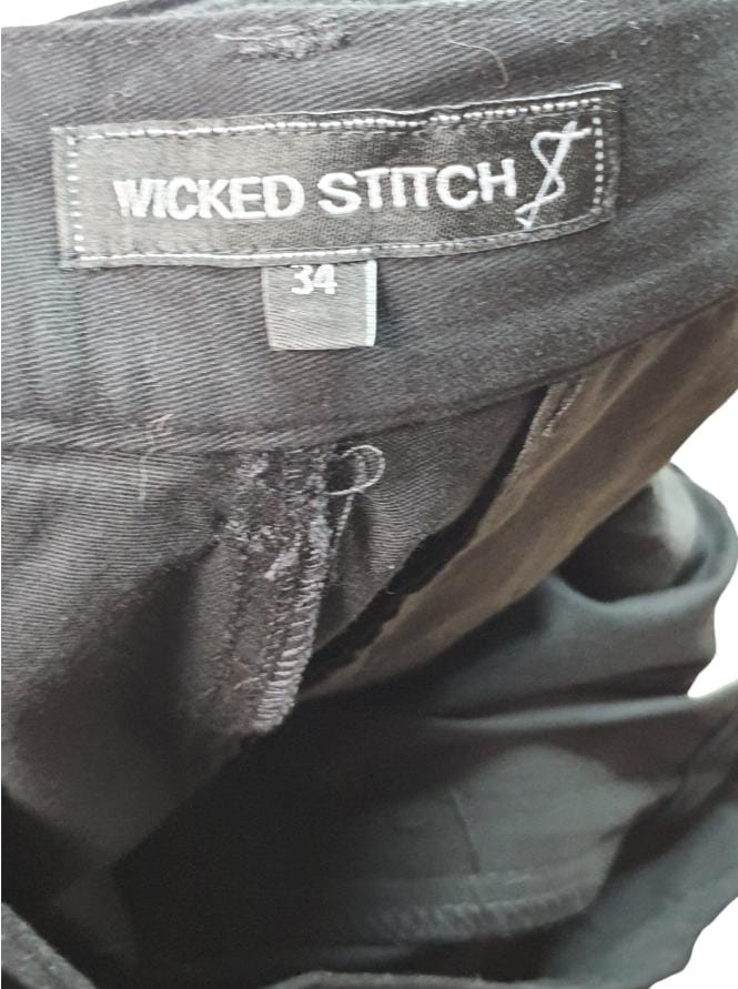 Wicked Stitch Black Cargo Short ( 34 )