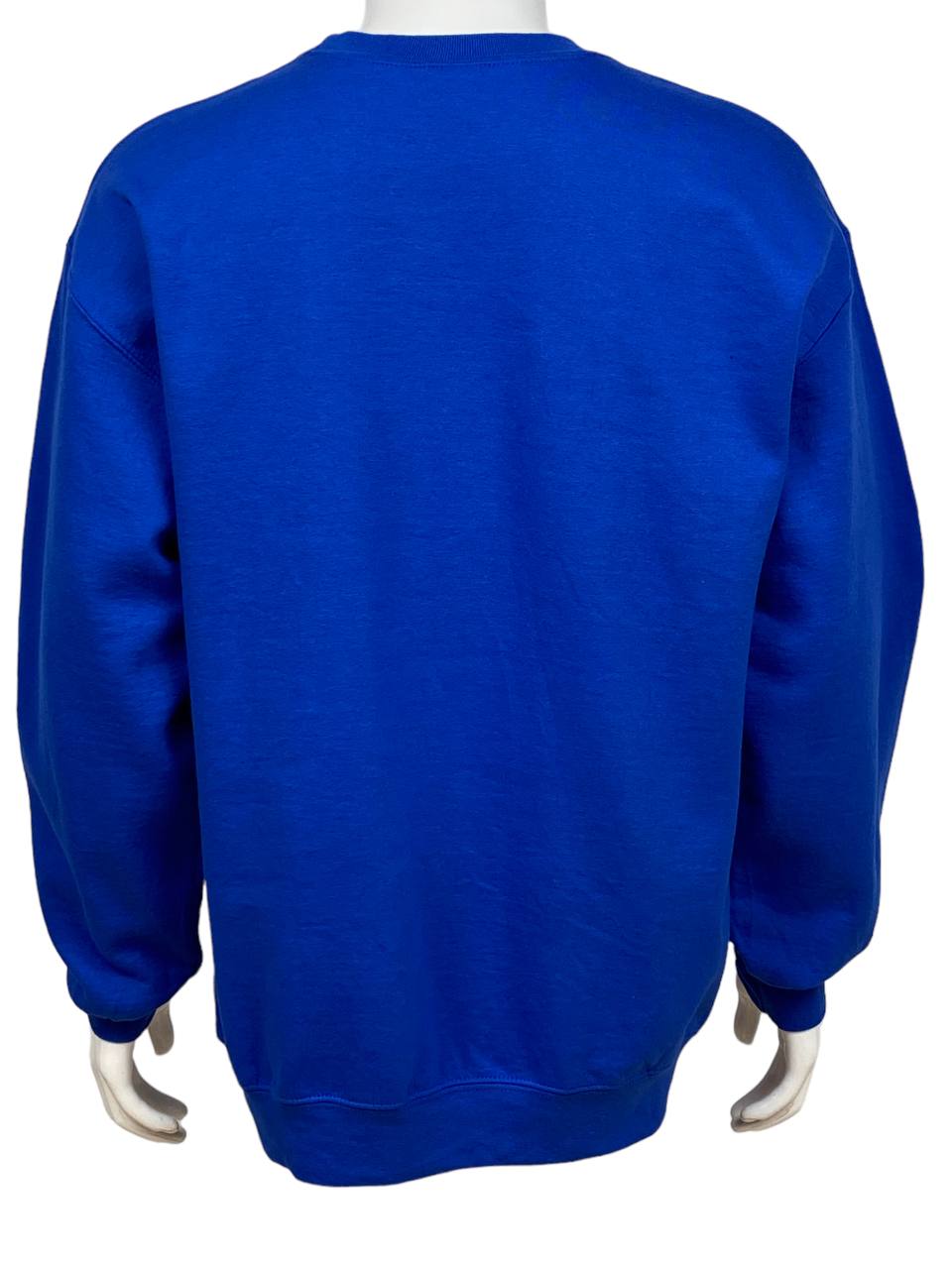 Gildan Plain Blue Round Neck Sweatshirt ( L )