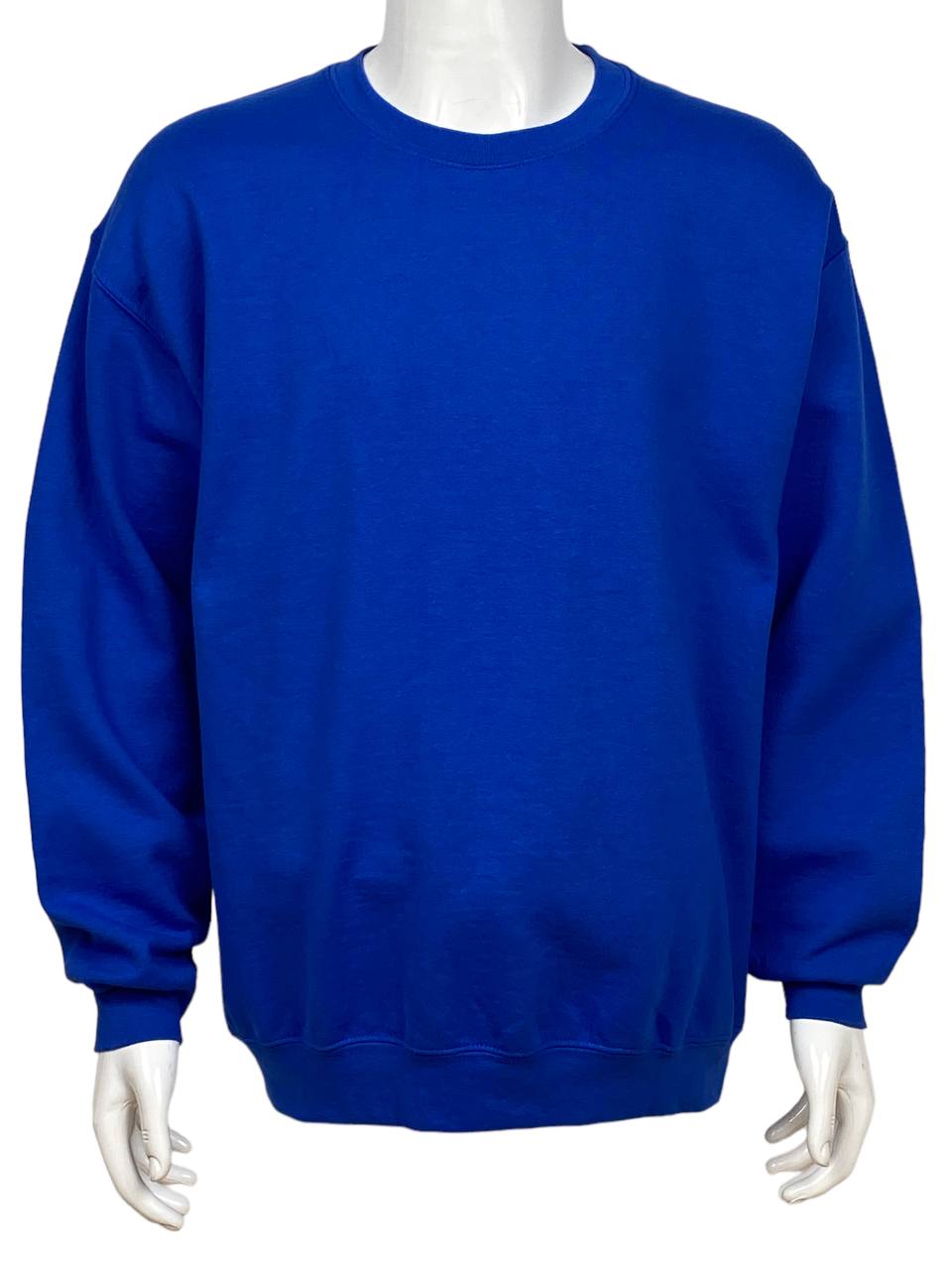 Gildan Plain Blue Round Neck Sweatshirt ( L )