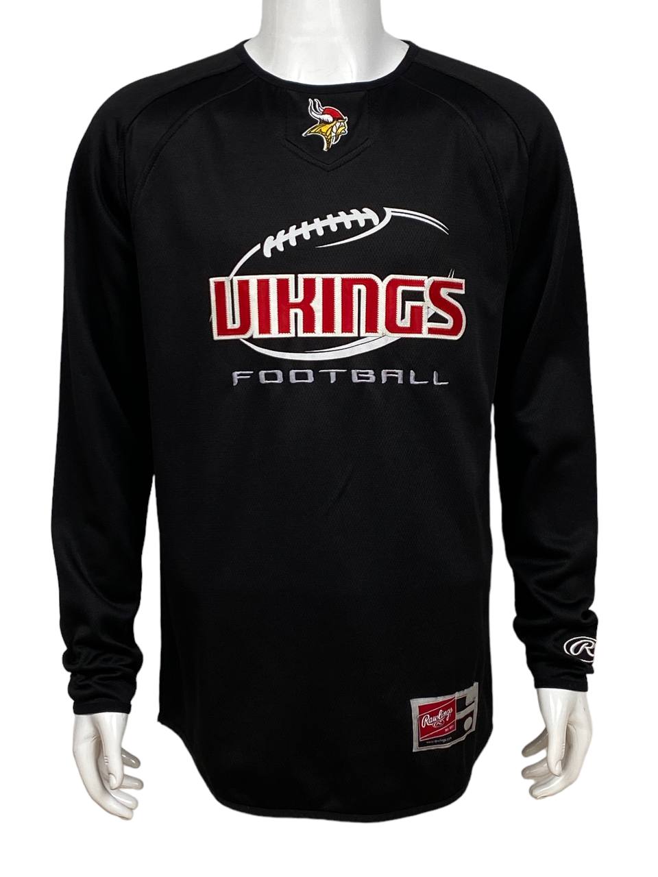 Vikings Rawlings Black Round Neck Sweatshirt ( S )