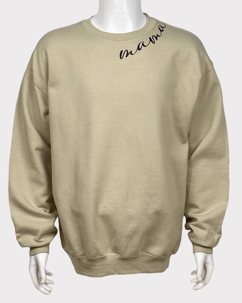 Gildan Cream Round Neck Sweatshirt ( L )