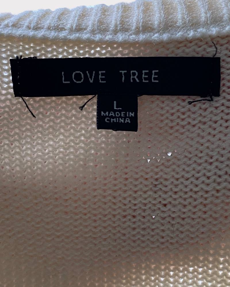 Love Tree Ladies Knitted Sweatshirt (L)