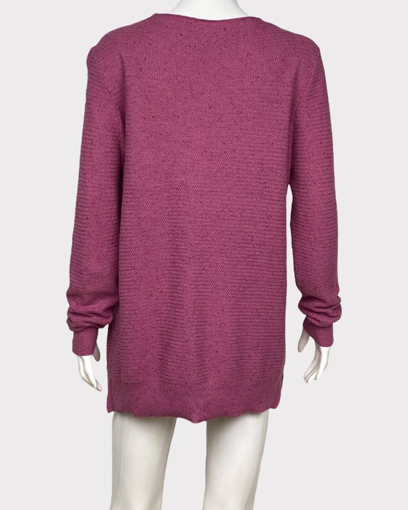 Dip Pink Ladies Knitted Sweatshirt ( M )