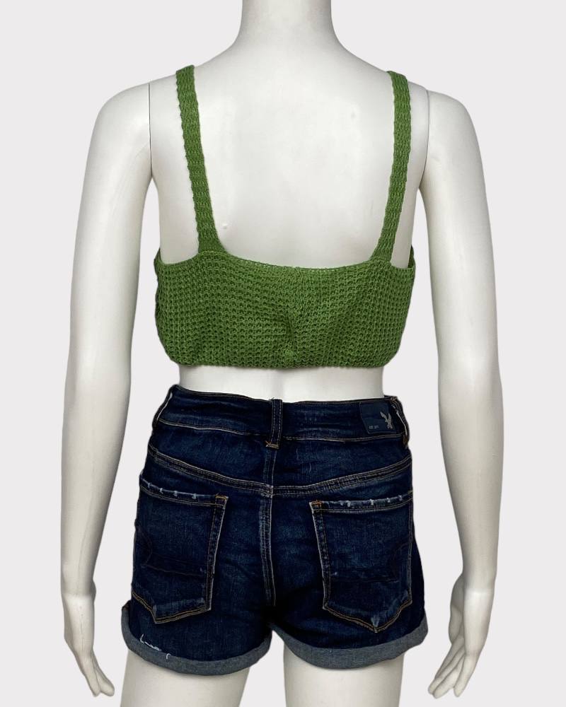 Shein Yarn Style Ladies Knitted Crop Top