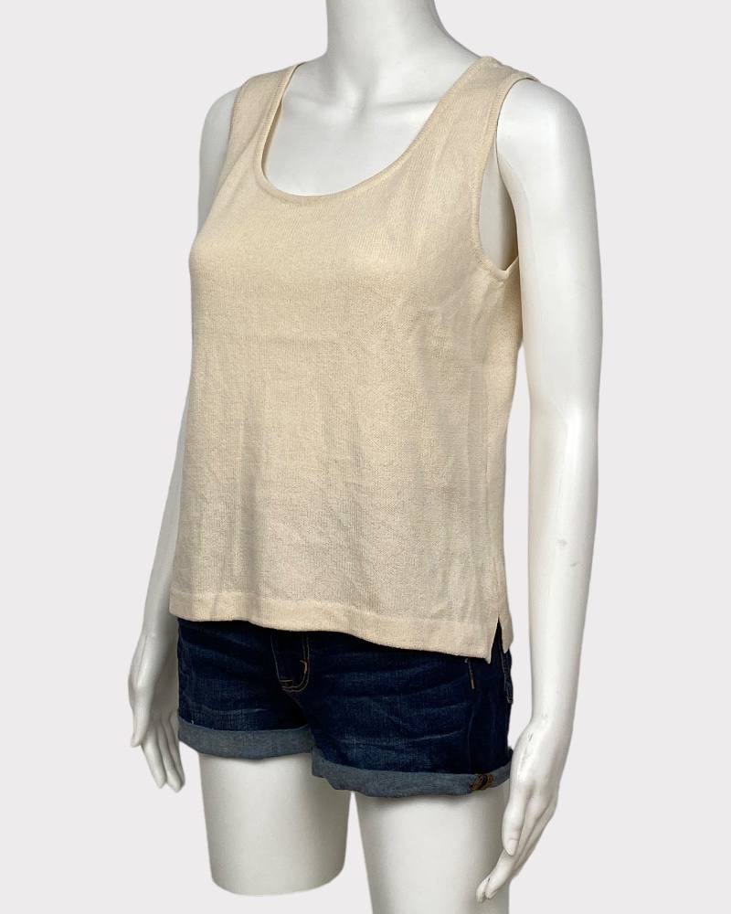 ST Jhon Cream Style  Ladies Knitted Crop Top