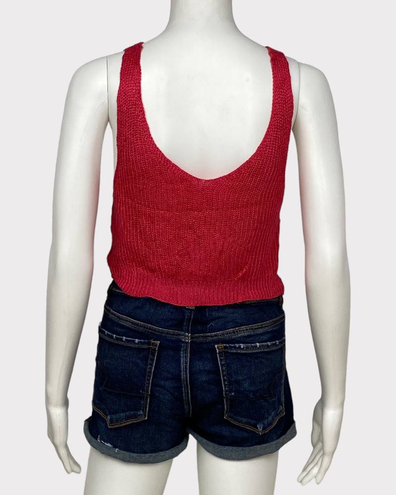 Shein Style Ladies Knitted Crop Top