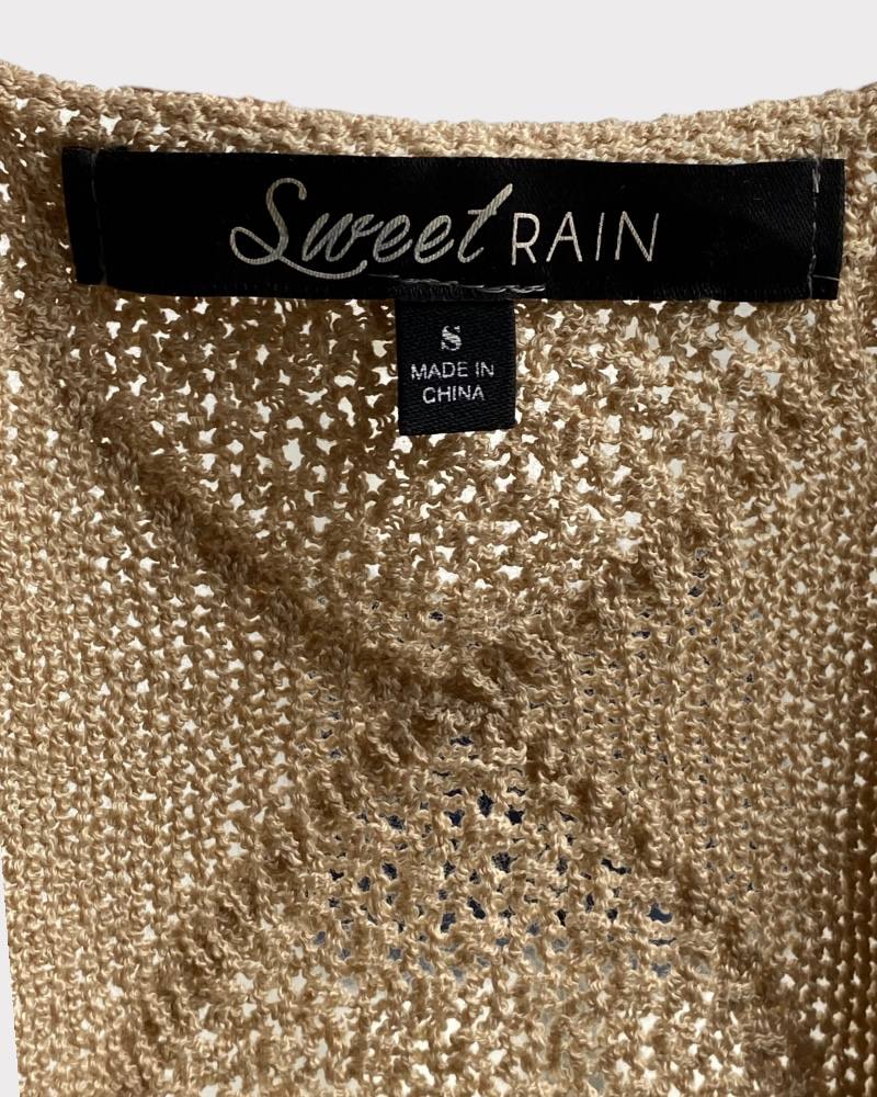 Sweet Rain Ladies Knitted Crop Top